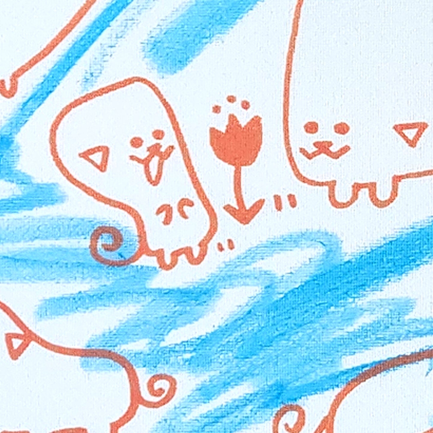 Blue Stream! Peepod Painting!