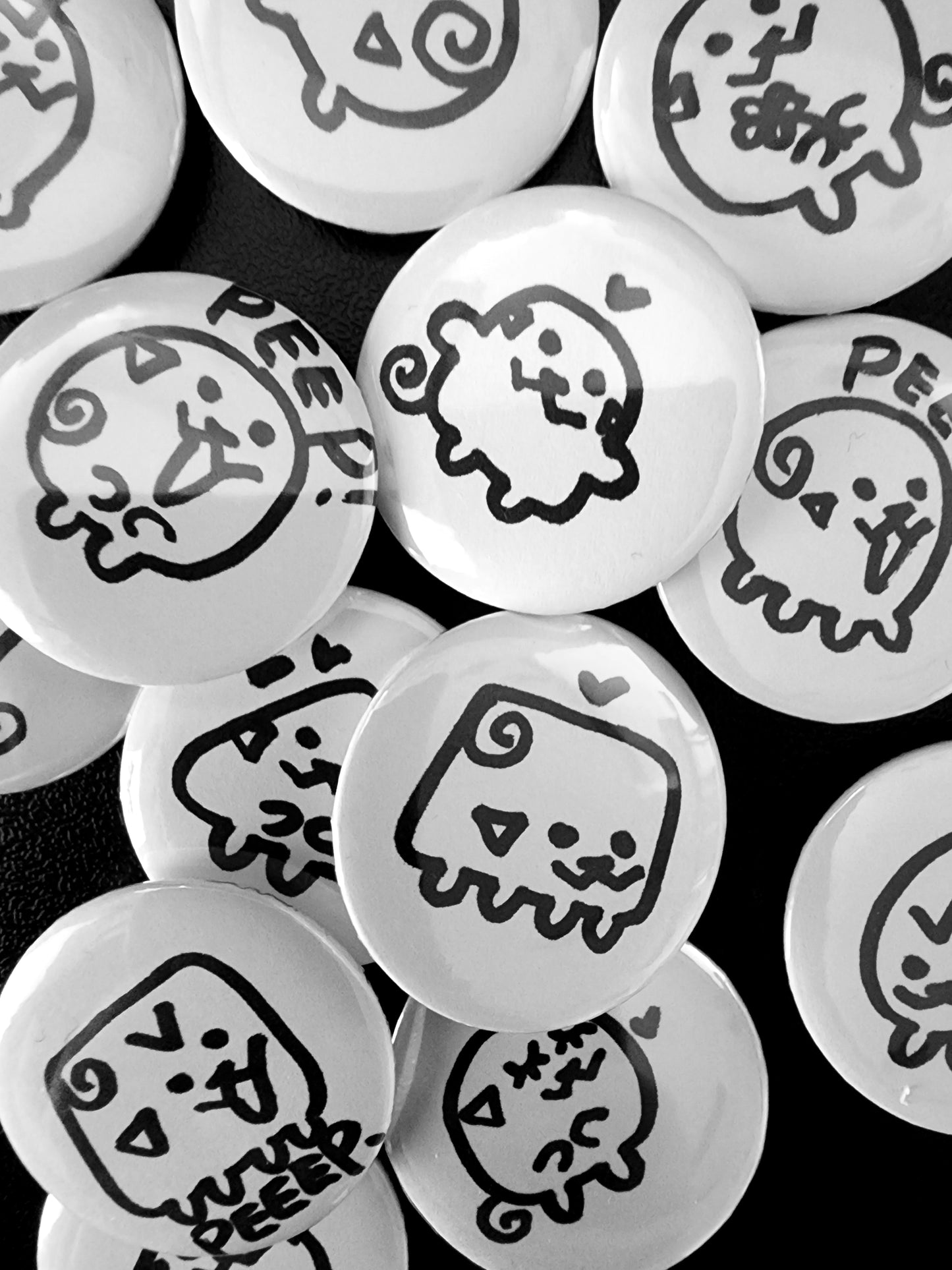 Pipapeep Official Doodle Button Badge!