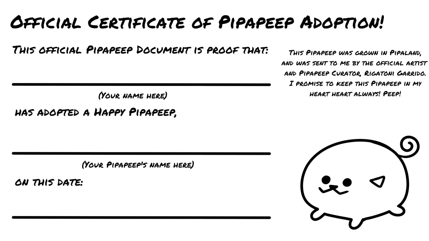 Pipapeep Official Plushie!