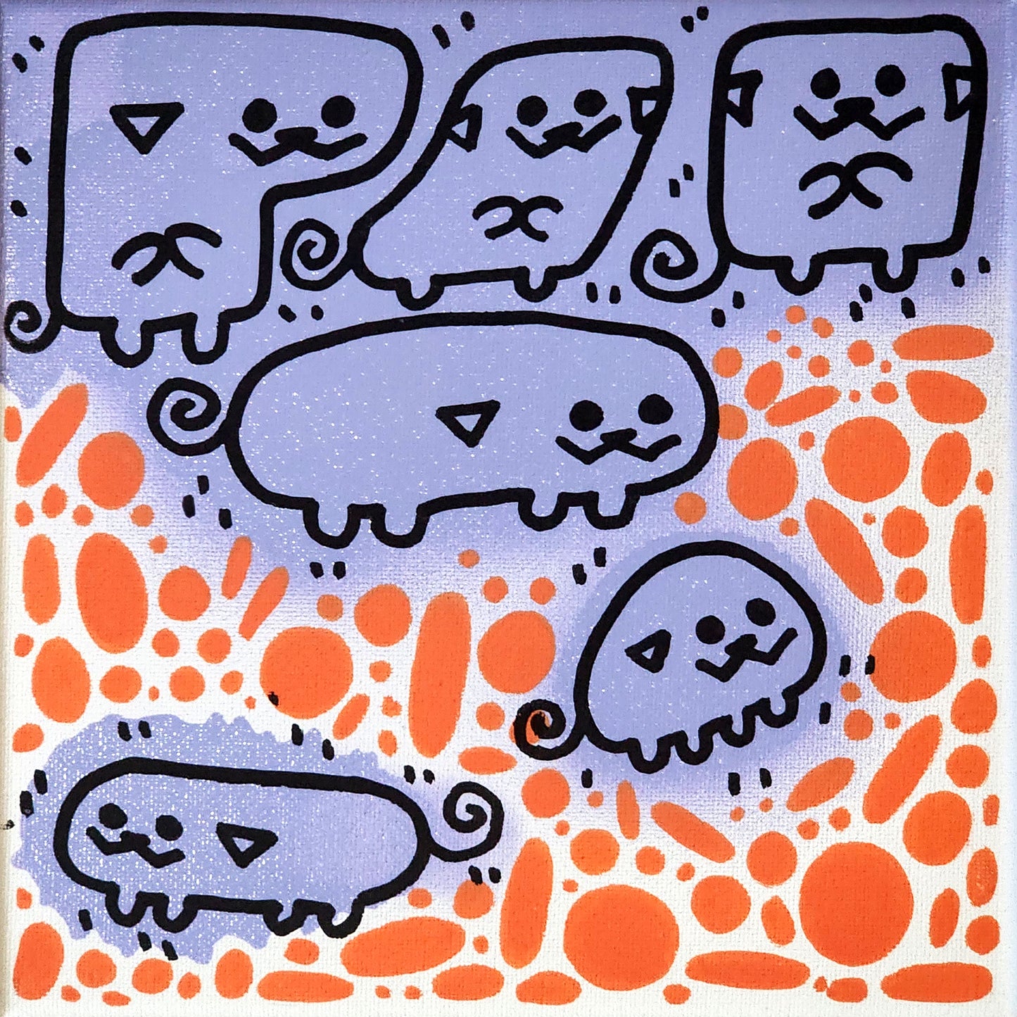 Orange Juice Bits! Peepod Painting!