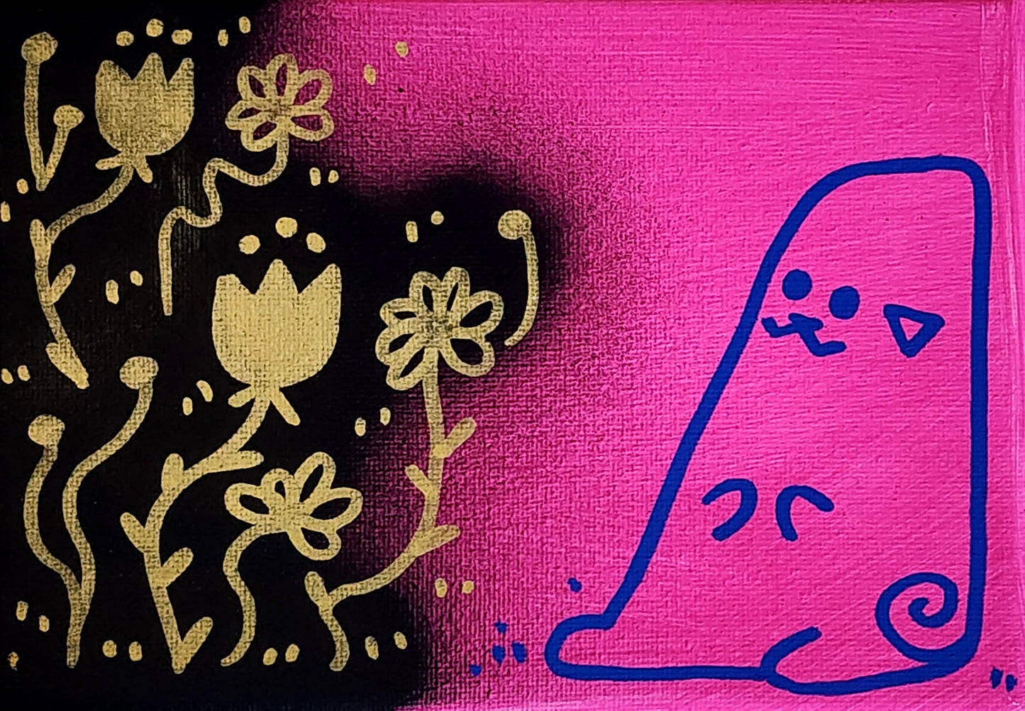 Night Watching a Mini Garden! Pipapeep Painting!