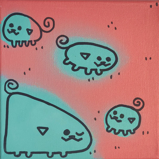 Peachy Keen! Peepod Painting!