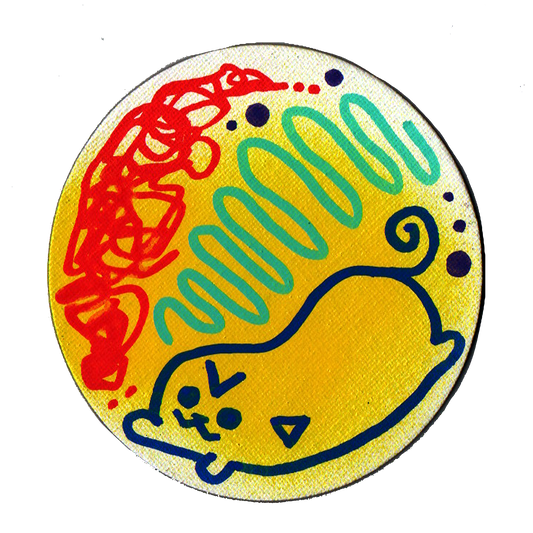 Powerhouse of the Peep #2! Circle Magnet Pipapeep Painting!