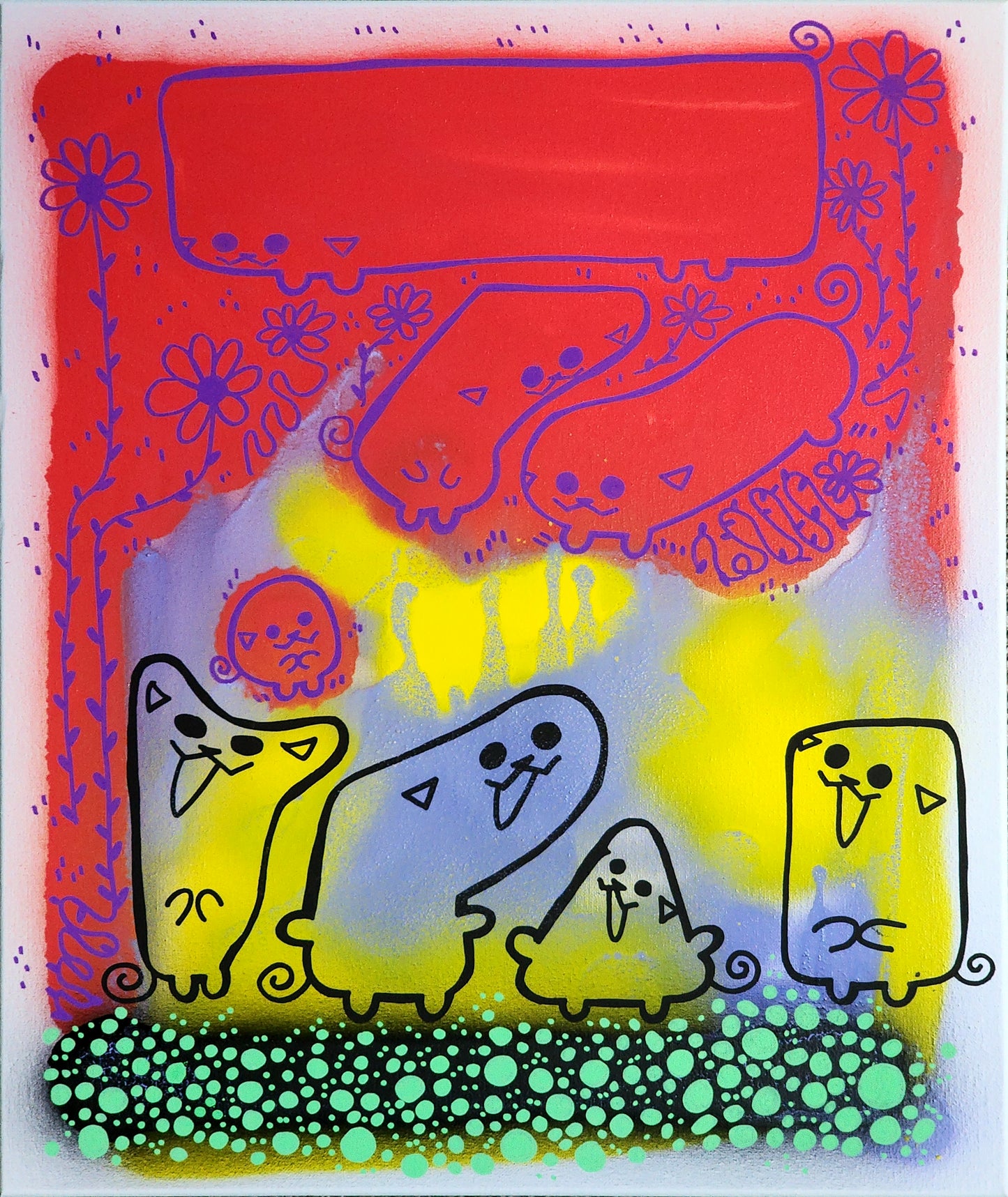 So much Joy to be felt! Peepod Painting!