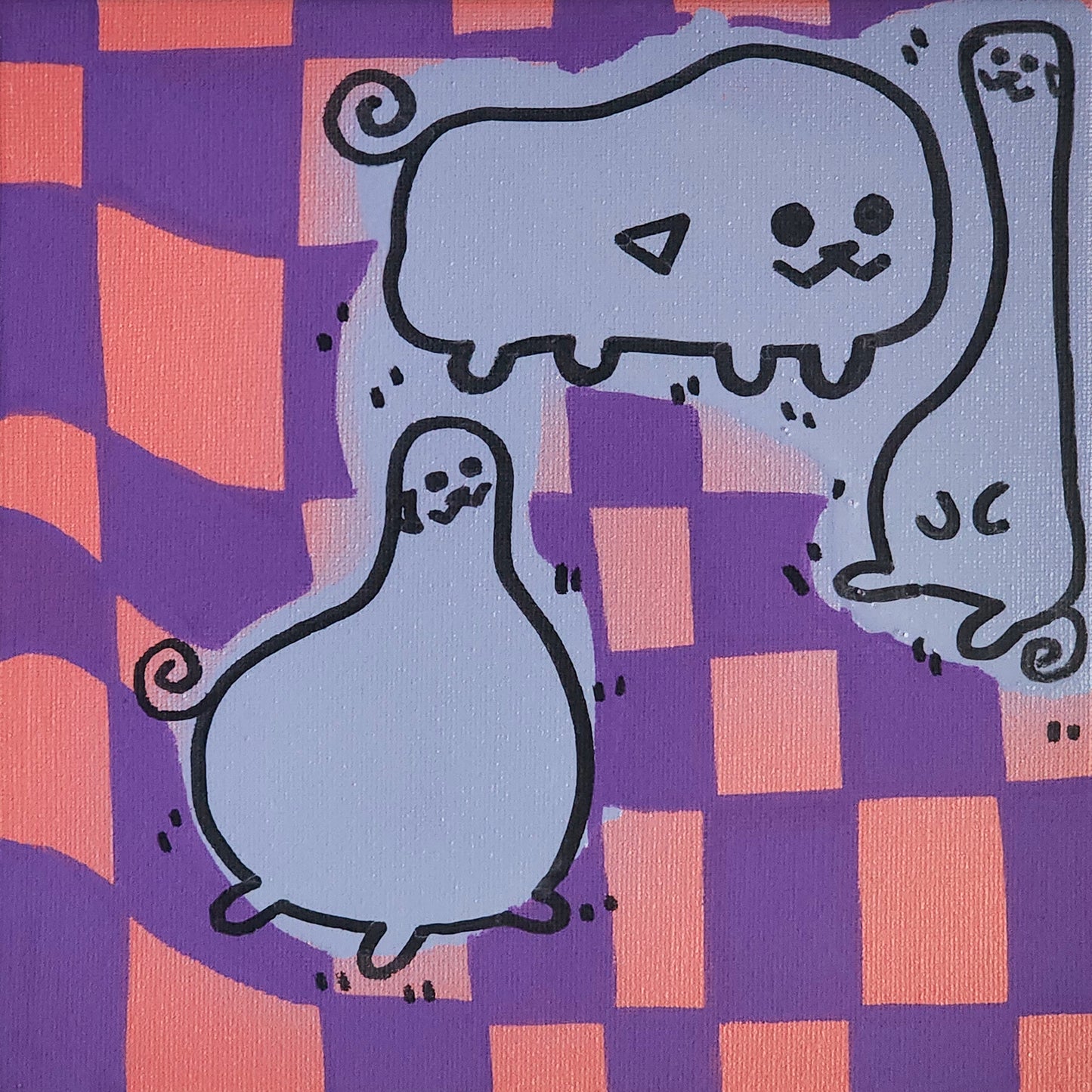We are Chess Pieces! Peepod Painting!